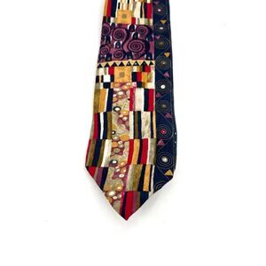 Boxelder Milkakee Gustav Klint inspired silk men’s neck tie.
